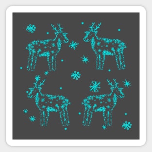 Snow deer Sticker